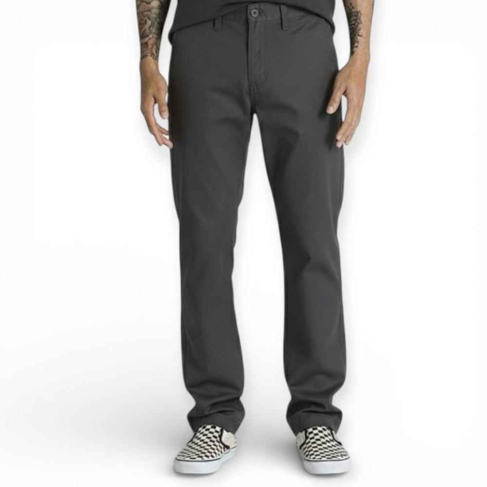 Vans Authentic Chino Slim Fit Pants Asphalt Gray Men’s Size 29 VN0A5FJ71O7
